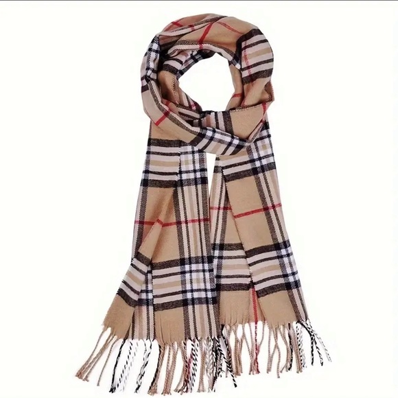 Accessories - Plaid Scarf Versatile Neck Scarf